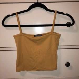 Mustard yellow crop top
